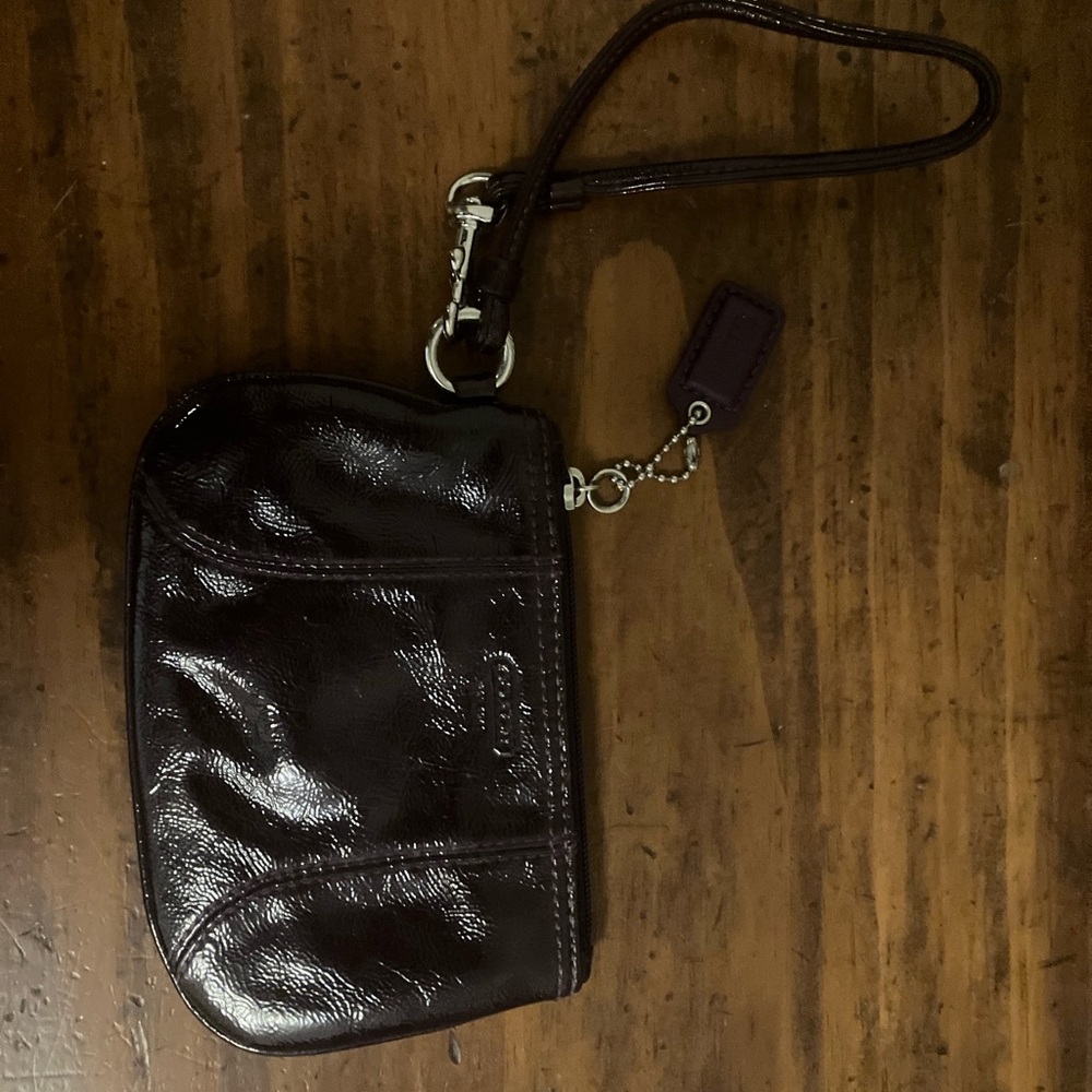 Dark Purple Wristlet Clutch